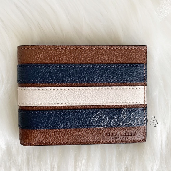 NWT Coach Slim Billfold Leather Wallet - Picture 4 of 5